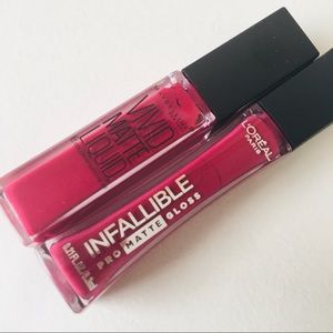 NWT 2 for $21 L’Oréal & Maybelline NY Lipgloss
